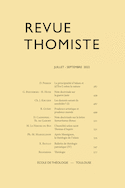 Revue Thomiste 2022, no 03